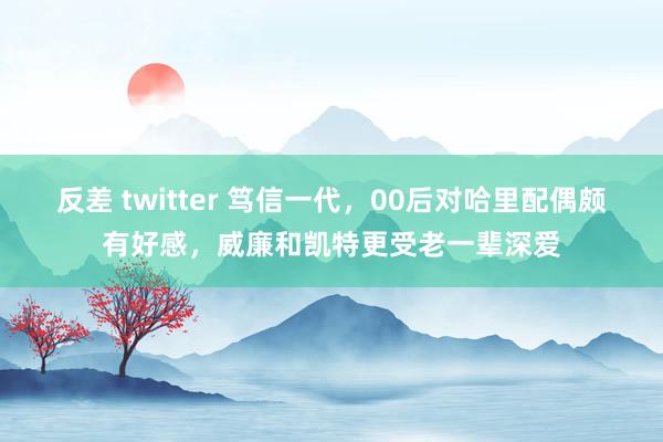 反差 twitter 笃信一代，00后对哈里配偶颇有好感，威廉和凯特更受老一辈深爱