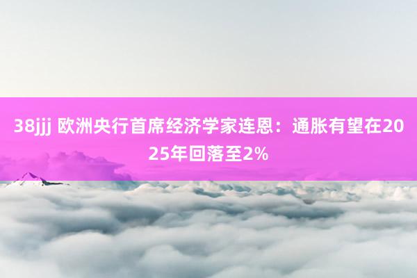 38jjj 欧洲央行首席经济学家连恩：通胀有望在2025年回落至2%