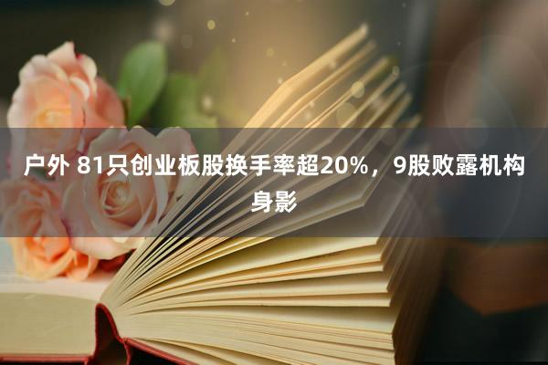 户外 81只创业板股换手率超20%，9股败露机构身影