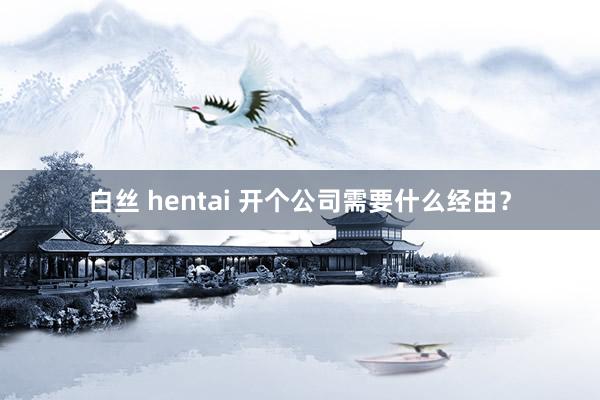 白丝 hentai 开个公司需要什么经由？