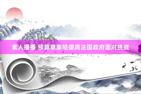 素人播播 预算草案陷僵局　法国政府面对挑战