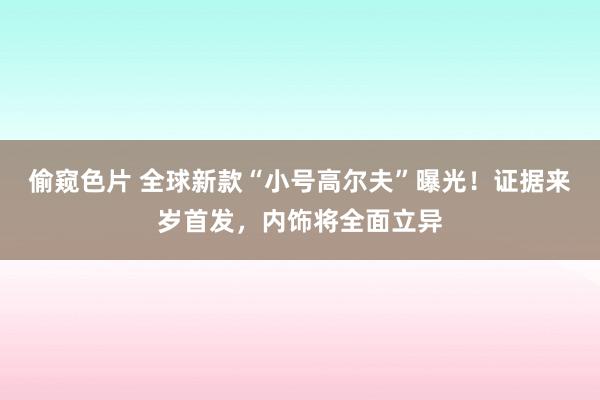 偷窥色片 全球新款“小号高尔夫”曝光！证据来岁首发，内饰将全面立异