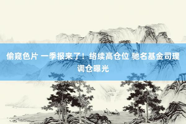 偷窥色片 一季报来了！络续高仓位 驰名基金司理调仓曝光
